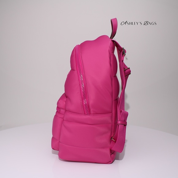 Kate Spade Ella Large Puffy Backpack In Candied Pink - Picture 4 of 10